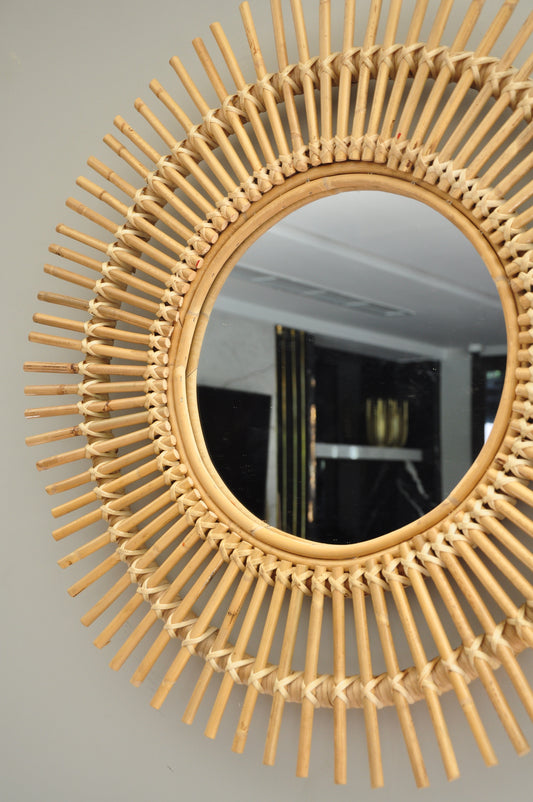 Bamboo Sun Mirror